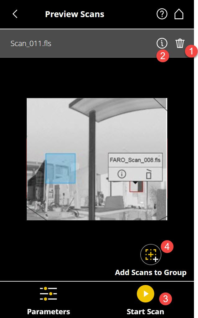 Scan Preview View scans